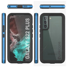 Cargar imagen en el visor de la galería, Galaxy S22+ Plus Waterproof Case PunkCase Ultimato Light Blue Thin 6.6ft Underwater IP68 ShockProof [Blue] (Color in image: purple)
