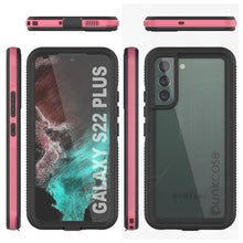 Load image into Gallery viewer, Galaxy S22+ Plus Waterproof Case PunkCase Ultimato Pink Thin 6.6ft Underwater IP68 Shock/Snow Proof [Pink] (Color in image: purple)
