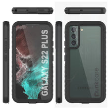 Load image into Gallery viewer, Funda impermeable Galaxy S22+ Plus PunkCase Ultimato, delgada y transparente, resistente a golpes/nieve de 6.6ft bajo el agua IP68 [Transparente].
