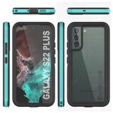 Load image into Gallery viewer, Galaxy S22+ Plus Waterproof Case PunkCase Ultimato Teal Thin 6.6ft Underwater IP68 Shock/Snow Proof [Teal] (Color in image: purple)
