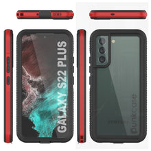 Load image into Gallery viewer, Galaxy S22+ Plus Waterproof Case PunkCase Ultimato Red Thin 6.6ft Underwater IP68 Shock/Snow Proof [Red] (Color in image: purple)
