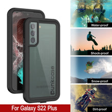 Load image into Gallery viewer, Funda impermeable Galaxy S22+ Plus PunkCase Ultimato, delgada y transparente, resistente a golpes/nieve de 6.6ft bajo el agua IP68 [Transparente].
