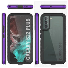 Load image into Gallery viewer, Galaxy S22+ Plus Waterproof Case PunkCase Ultimato Purple Thin 6.6ft Underwater IP68 Shock/Snow Proof [Purple] (Color in image: black)
