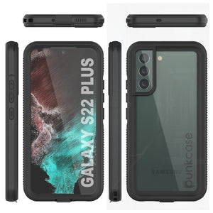 Galaxy S22+ Plus Waterproof Case PunkCase Ultimato Black Thin 6.6ft Underwater IP68 Shock/Snow Proof [Black] (Color in image: purple)