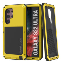 Load image into Gallery viewer, Galaxy S22 Ultra Metal Case, Heavy Duty Military Grade Rugged Armor Cover [Neon] (Color in image: Neon)
