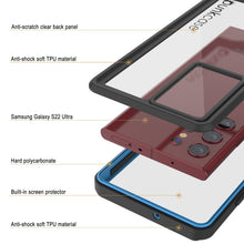 Cargar imagen en el visor de la galería, Galaxy S22 Ultra Water/ Shock/ Snow/ dirt proof [Extreme Series] Slim Case [Light Blue] (Color in image: White)
