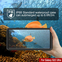 Cargar imagen en el visor de la galería, Galaxy S22 Ultra Water/ Shockproof [Extreme Series] With Screen Protector Case [Black] (Color in image: Purple)
