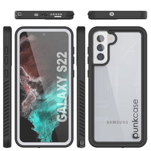Galaxy S22 Water/ Shock/ Snow/ dirt proof [Extreme Series] Punkcase Slim Case [White] (Color in image: Red)