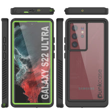 Cargar imagen en el visor de la galería, Galaxy S22 Ultra Water/ Shockproof [Extreme Series] Screen Protector Case [Light Green] (Color in image: Purple)

