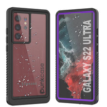 Cargar imagen en el visor de la galería, Galaxy S22 Ultra Water/ Shockproof [Extreme Series] Slim Screen Protector Case [Purple] (Color in image: Purple)
