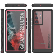Cargar imagen en el visor de la galería, Galaxy S22 Ultra Water/ Shock/ Snowproof [Extreme Series] Slim Screen Protector Case [Pink] (Color in image: Purple)
