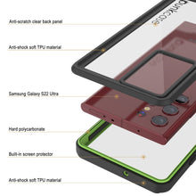 Cargar imagen en el visor de la galería, Galaxy S22 Ultra Water/ Shockproof [Extreme Series] Screen Protector Case [Light Green] (Color in image: White)
