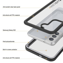 Cargar imagen en el visor de la galería, Galaxy S22 Water/ Shock/ Snow/ dirt proof [Extreme Series] Punkcase Slim Case [White] (Color in image: Black)

