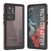 Load image into Gallery viewer, Galaxy S22 Ultra Waterproof Case PunkCase Ultimato Pink Thin 6.6ft Underwater IP68 Shock/Snow Proof [Pink] (Color in image: pink)
