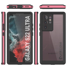 Load image into Gallery viewer, Galaxy S22 Ultra Waterproof Case PunkCase Ultimato Pink Thin 6.6ft Underwater IP68 Shock/Snow Proof [Pink] (Color in image: purple)
