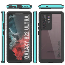 Load image into Gallery viewer, Galaxy S22 Ultra Waterproof Case PunkCase Ultimato Teal Thin 6.6ft Underwater IP68 Shock/Snow Proof [Teal] (Color in image: purple)
