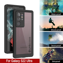 Load image into Gallery viewer, Funda Impermeable Galaxy S22 Ultra PunkCase Ultimato Transparente Delgada a Prueba de Agua IP68 a 6.6ft Submarina a Prueba de Golpes/Nieve [Transparente]
