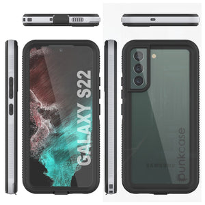 Galaxy S22 Waterproof Case, Punkcase Ultimato White Thin 6.6ft Underwater IP68 Shock/Snow Proof [White] (Color in image: purple)