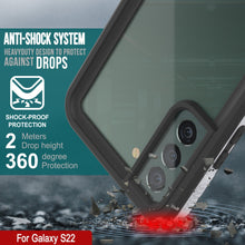 Cargar imagen en el visor de la galería, Galaxy S22 Waterproof Case, Punkcase Ultimato White Thin 6.6ft Underwater IP68 Shock/Snow Proof [White] (Color in image: black)
