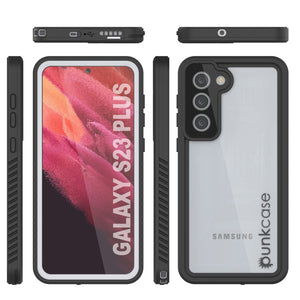 Galaxy S23+ Plus a prueba de agua, golpes, nieve y suciedad [Serie Extrema] Funda Punkcase Slim [Blanca].