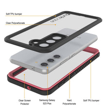 Cargar imagen en el visor de la galería, Galaxy S23+ Plus Resistente al Agua/ Choques/ a Prueba de Nieve [Serie Extrema] Funda Protectora Fina de Pantalla [Rosa]

