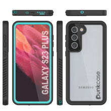 Cargar imagen en el visor de la galería, Galaxy S23+ Plus resistente al agua / a prueba de golpes / a prueba de nieve [Serie Extrema] Funda protectora de pantalla [Turquesa]
