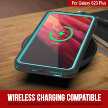 Cargar imagen en el visor de la galería, Galaxy S23+ Plus resistente al agua / a prueba de golpes / a prueba de nieve [Serie Extrema] Funda protectora de pantalla [Turquesa]
