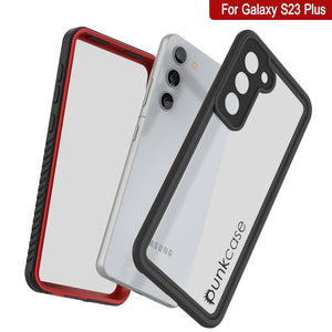 Galaxy S23+ Plus a prueba de agua/ golpes/ nieve [Serie Extrema] Funda protectora de pantalla delgada [Rojo]