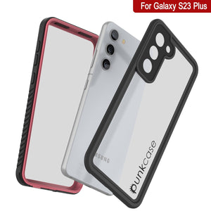 Galaxy S23+ Plus Resistente al Agua/ Choques/ a Prueba de Nieve [Serie Extrema] Funda Protectora Fina de Pantalla [Rosa]