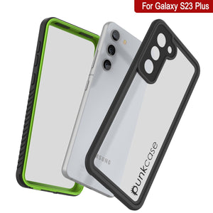Galaxy S23+ Plus resistente al agua/ a prueba de golpes [Serie Extrema] Funda protectora de pantalla [Verde Claro]