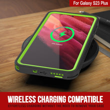 Cargar imagen en el visor de la galería, Galaxy S23+ Plus resistente al agua/ a prueba de golpes [Serie Extrema] Funda protectora de pantalla [Verde Claro]
