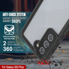Cargar imagen en el visor de la galería, Funda impermeable Galaxy S23+ Plus PunkCase StudStar transparente delgada 6.6 pies bajo el agua IP68 a prueba de golpes/nieve
