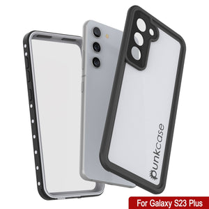 Funda Impermeable Galaxy S23+ Plus, Punkcase StudStar Blanco Delgado a prueba de agua IP68 con certificación de resistencia al agua hasta 6.6 pies, resistente a los golpes/nieve.