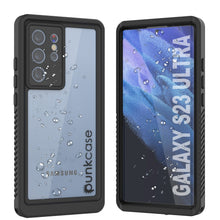 Load image into Gallery viewer, Galaxy S23 Ultra resistente al agua / a prueba de golpes [Serie Extrema] con protector de pantalla estuche [Negro]
