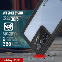 Load image into Gallery viewer, Galaxy S23 Ultra resistente al agua / a prueba de golpes [Serie Extrema] con protector de pantalla estuche [Negro]
