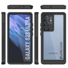 Load image into Gallery viewer, Galaxy S23 Ultra resistente al agua / a prueba de golpes [Serie Extrema] con protector de pantalla estuche [Negro]
