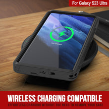 Load image into Gallery viewer, Galaxy S23 Ultra resistente al agua / a prueba de golpes [Serie Extrema] con protector de pantalla estuche [Negro]

