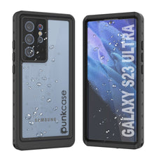 Cargar imagen en el visor de la galería, Estuche al agua PunkCase StudStar Clear Thin para Galaxy S23 Ultra, resistente bajo el agua resistente hasta 6.6 pies, IP68 a prueba de golpes/nieve.
