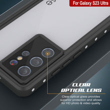 Cargar imagen en el visor de la galería, Carcasa impermeable Galaxy S23 Ultra, modelo Punkcase StudStar White, delgada y resistente al agua hasta 6.6 pies de profundidad, certificación IP68 a prueba de golpes/nieve.
