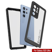 Cargar imagen en el visor de la galería, Estuche al agua PunkCase StudStar Clear Thin para Galaxy S23 Ultra, resistente bajo el agua resistente hasta 6.6 pies, IP68 a prueba de golpes/nieve.
