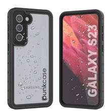 Cargar imagen en el visor de la galería, Estuche impermeable Galaxy S23 PunkCase StudStar Clear Thin resistente a golpes/nieve, sumergible hasta 6.6 pies, IP68.
