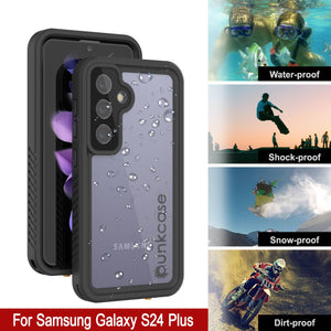 Funda impermeable para Galaxy S24+ Plus PunkCase StudStar transparente fina de 2 m sumergible IP68 a prueba de golpes y nieve