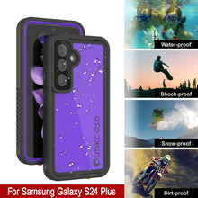 Load image into Gallery viewer, Funda impermeable para Galaxy S24+ Plus PunkCase StudStar Purple Thin 6.7ft Underwater IP68 a prueba de golpes y nieve
