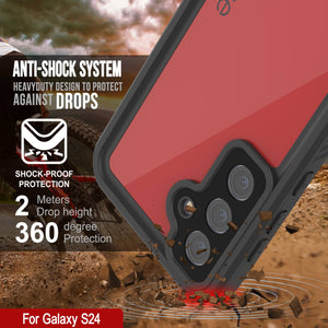 Galaxy S25 Case impermeable Punkcase Studstar Red Fin 6.2 pies IP68 IP68 Choque/prueba de nieve
