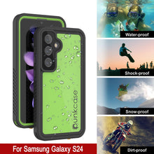 Cargar imagen en el visor de la galería, Galaxy S25 Case impermeable Punkcase Studstar verde claro de 6.2 pies IP68 IP68 a prueba de amortiguadores
