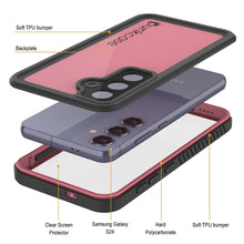 Cargar imagen en el visor de la galería, Galaxy S25 Case impermeable Punkcase Studstar Pink Thin 6.2ft submarino IP68 Choque/prueba de nieve
