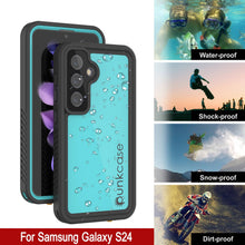 Cargar imagen en el visor de la galería, Galaxy S25 Case impermeable Punkcase Studstar Teal Thin 6.2ft submarino IP68 Choque/prueba de nieve
