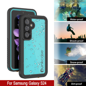 Galaxy S25 Case impermeable Punkcase Studstar Teal Thin 6.2ft submarino IP68 Choque/prueba de nieve