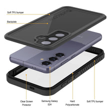 Cargar imagen en el visor de la galería, Galaxy S25 Case impermeable Punkcase Studstar Black Fin 6.2 pies IP68 IP68 Choque/prueba de nieve
