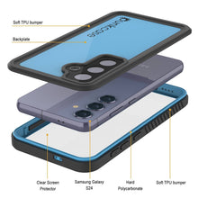 Cargar imagen en el visor de la galería, Galaxy S25 Case impermeable Punkcase Studstar Light Azul Fin 6.2 pies IP68 IP68 Improbado
